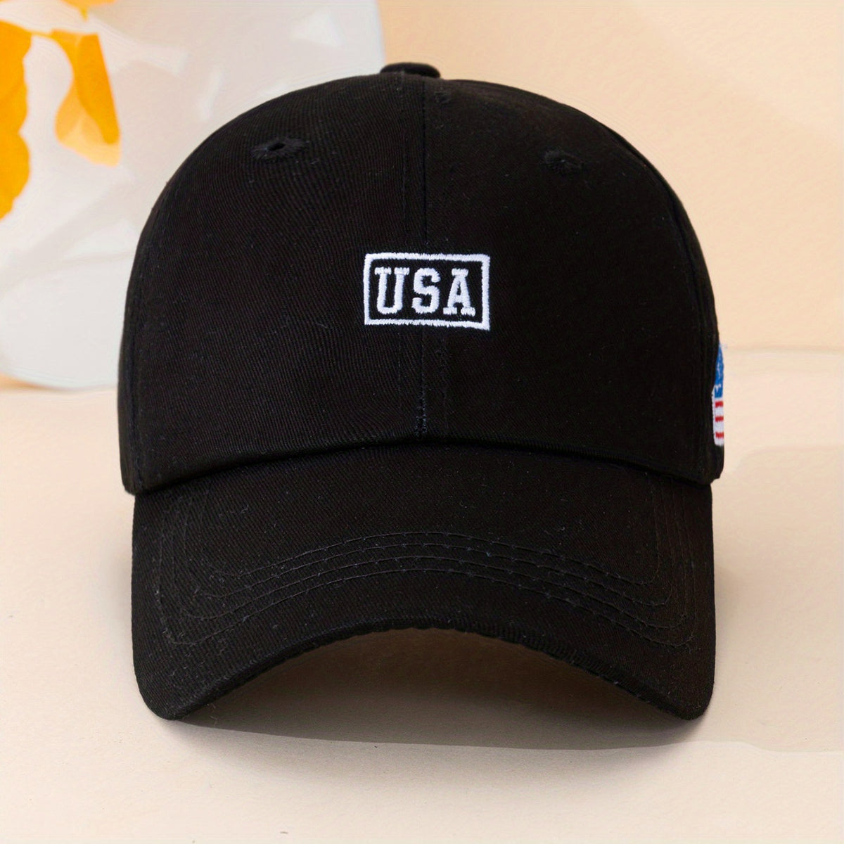 Flag Embroidery Baseball Cap Solid Sun Hat Unisex Golf Dad
