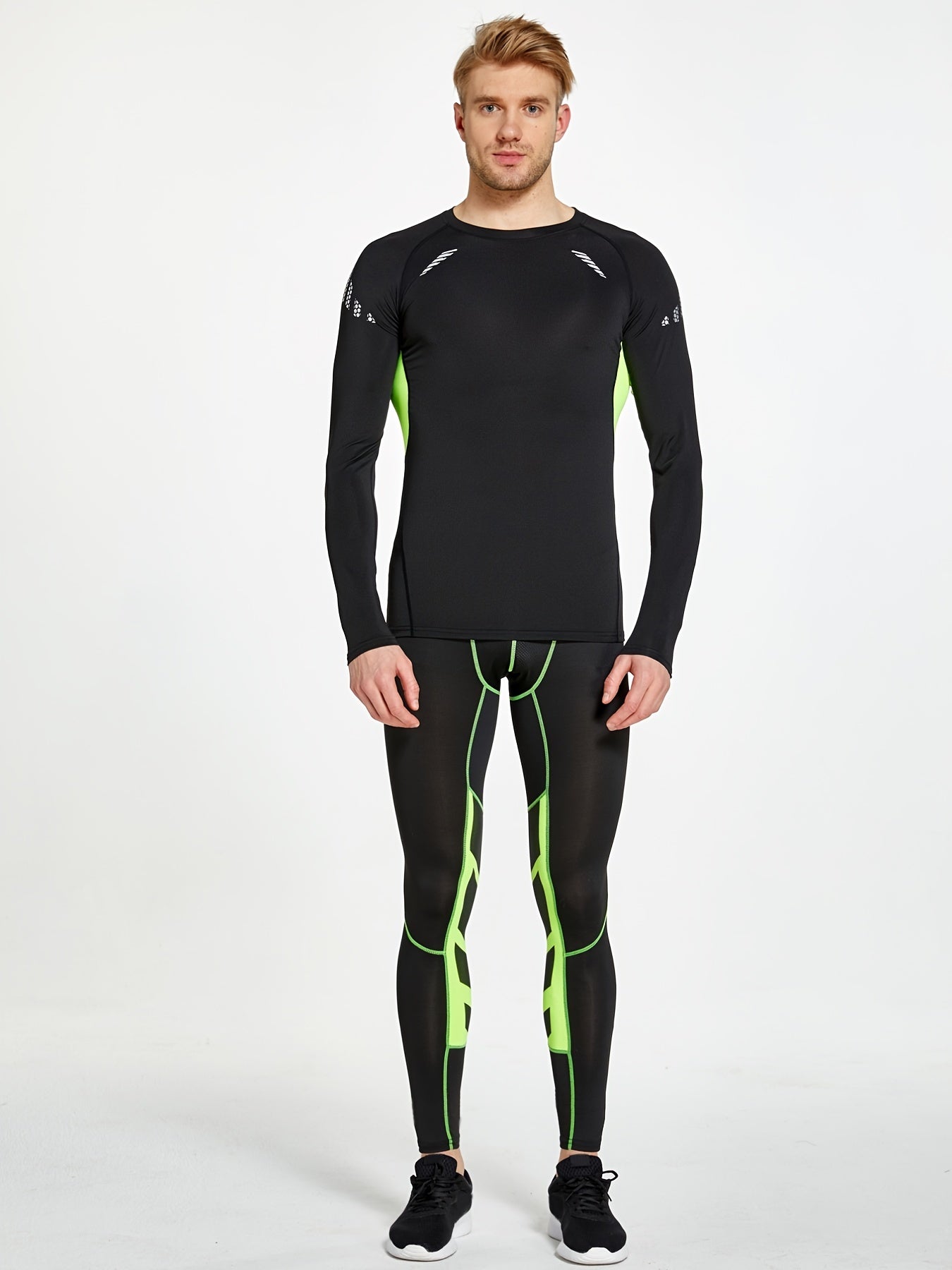 Compression Training Suit Long Sleeve Shirt Pants