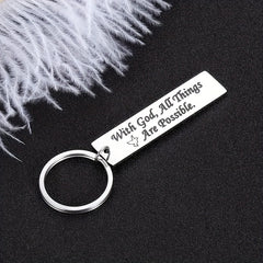 Faith Gift Keychain For Friends Birthday Graduation Gift