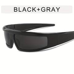 Y2K Cyberpunk Sunglasses UV400 Mirror Lens Glasses