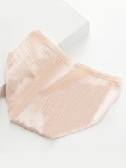 5pcs Ribbed Briefs Mid Rise Stretchy Intimates Panties Women's Lingerie