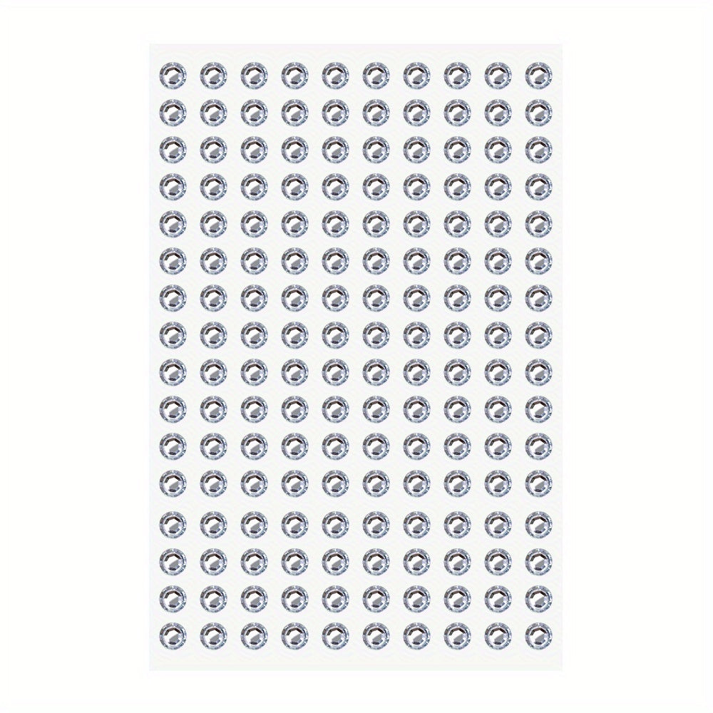 Transparent Gemstone Stickers For Face - Self Adhesive Rhinestones