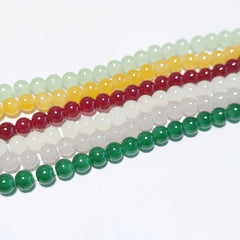 98pcs Crystal Round Beads Bracelet Bangle Jewelry Making Accessories