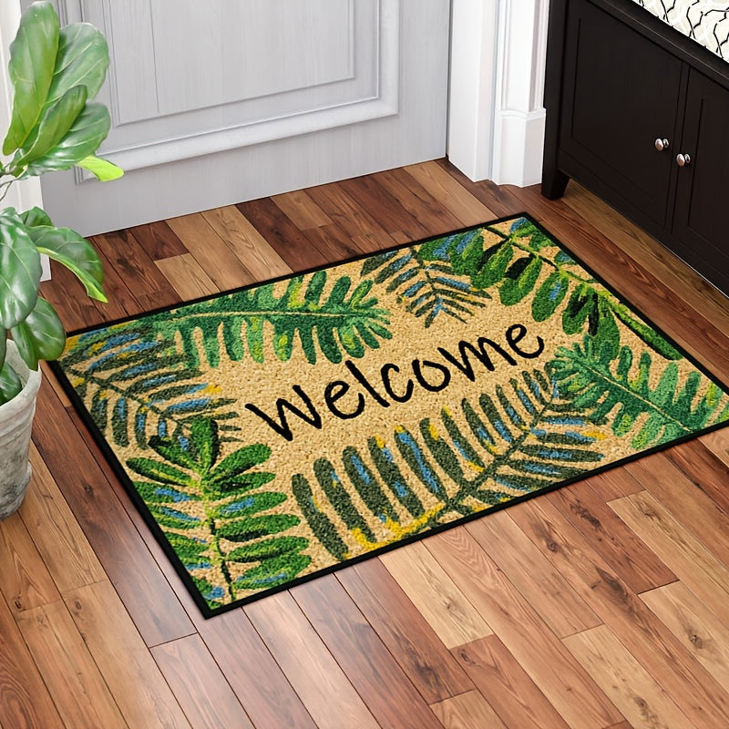 Non-slip Shaggy Fluffy Welcome Door Mat for Indoor/Outdoor Use