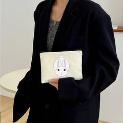 Rabbit Print Canvas Wash Bag