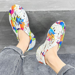 Unisex Foam Slides Comfortable Clogs Couple Graffiti Garden Shoes