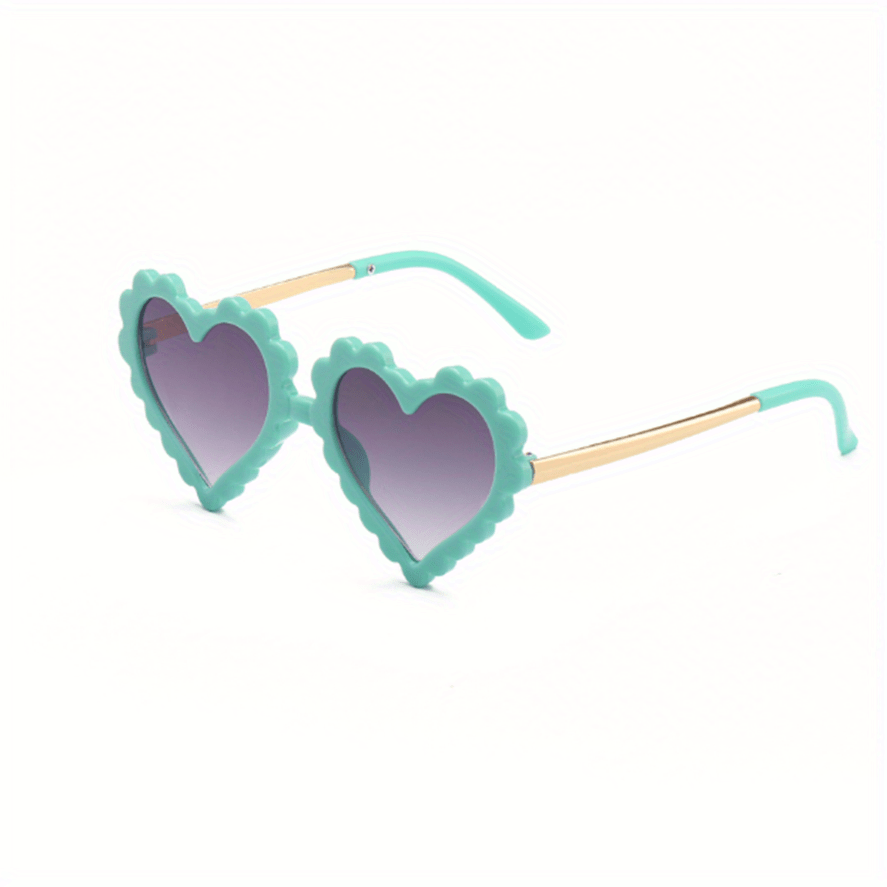 Cartoon Heart Frame Sunglasses UV Protection for Girls and Boys