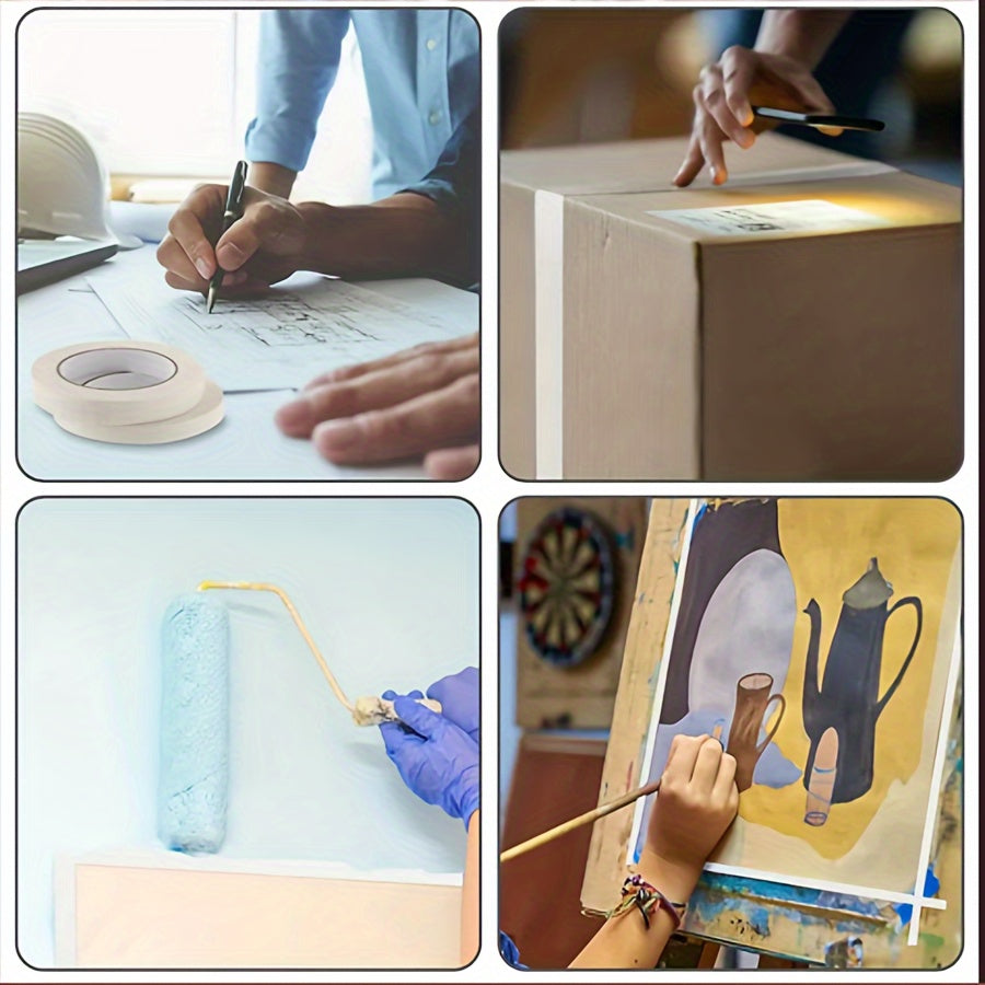 20M High Adhesive Textured Paper Tape for Spray Painting & Decoration