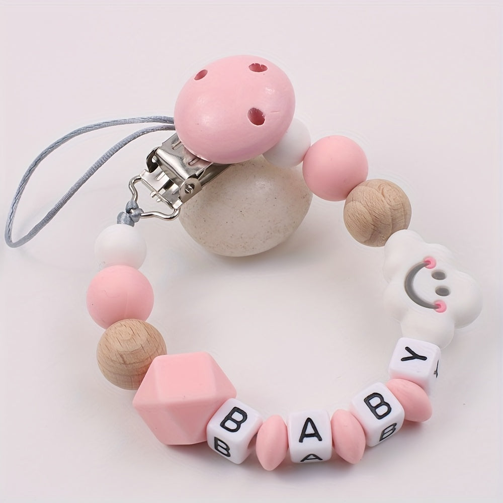 Cloud Silicone Pacifier Clip for Baby Safety