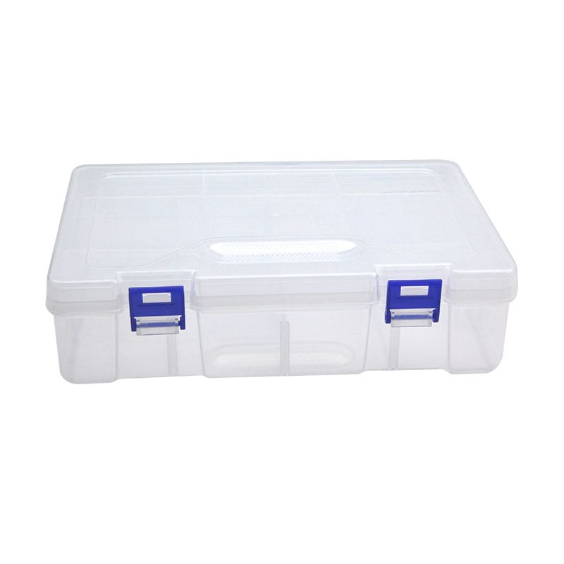 1pc Pin Clip Box 8 Grids Double Layer Storage Box