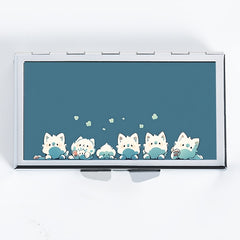 Cat Pill Organizer for Travel Sports Daily Use Metal Case for Vitamins