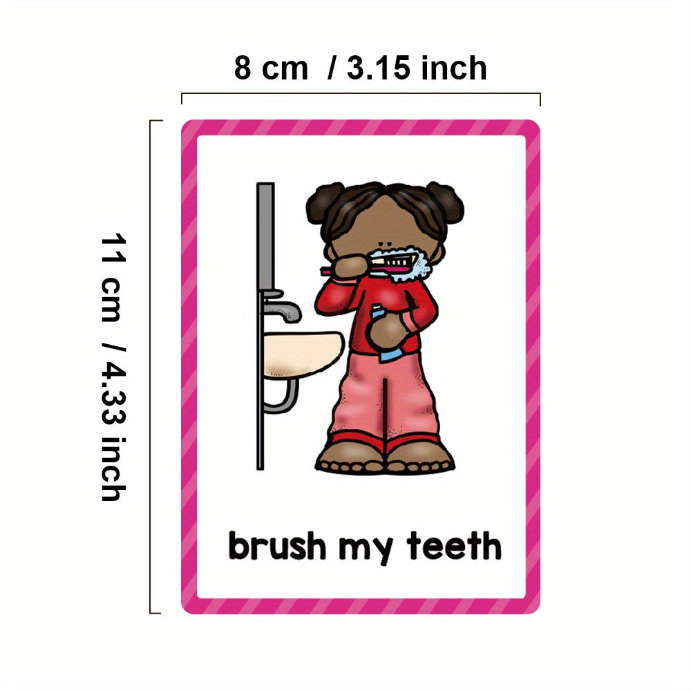 Toddler Flashcards: Daily Routines & Emotions, Preschool Learning
