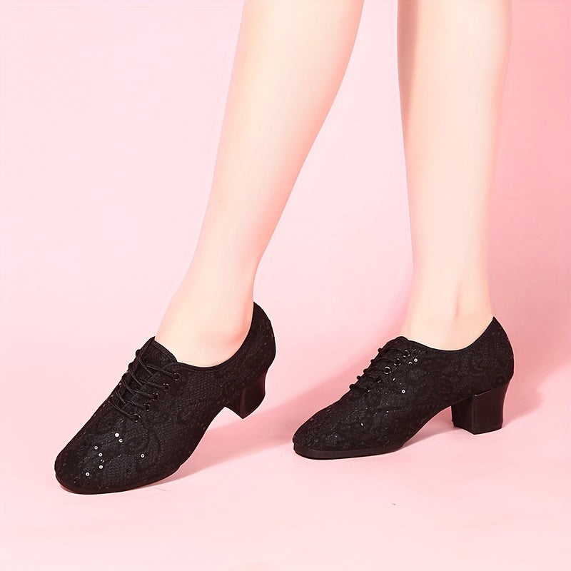 DADAWEN Women's Latin Dance Shoes