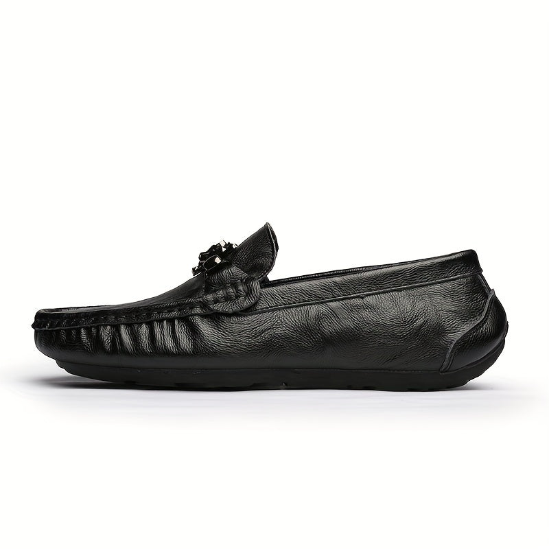 Women's Metal Decor Flat Loafers Soft Sole Slip On Shoes