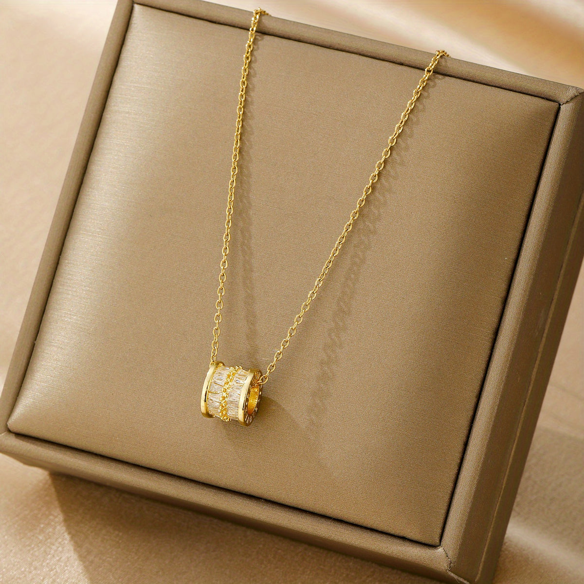 Stainless Steel Rhinestone Waist Necklace for Men and Women