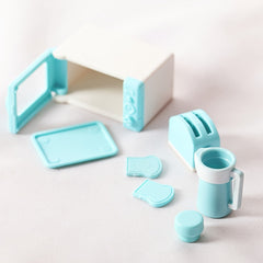 3pcs Dollhouse Microwave & Toaster Accessories for Dollhouses