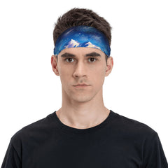 Unisex Fireworks Headband - Sweat Wicking Stretchy Polyester