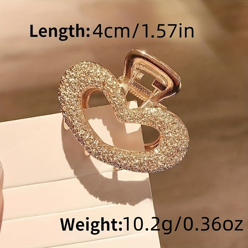 Rhinestone Hair Claw Hollow Hair Grip Alloy Headwear