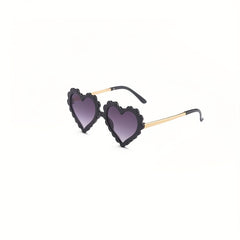 Cartoon Heart Frame Sunglasses UV Protection for Girls and Boys