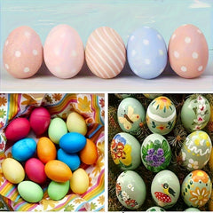 Realistic Bouncing Eggs Prank Toys for DIY Painting - Pack of 6