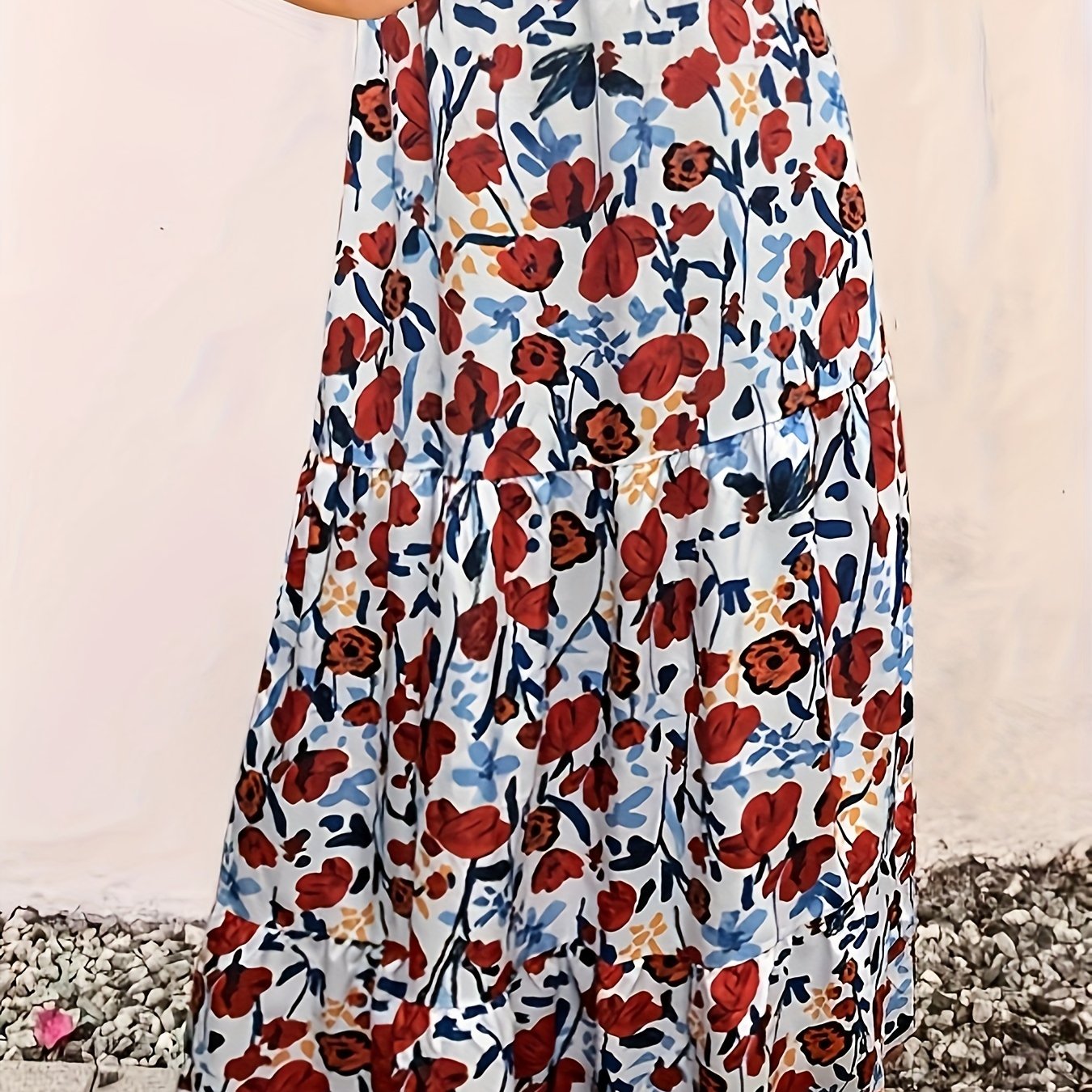  Women's Boho Smock Maxi Skirt