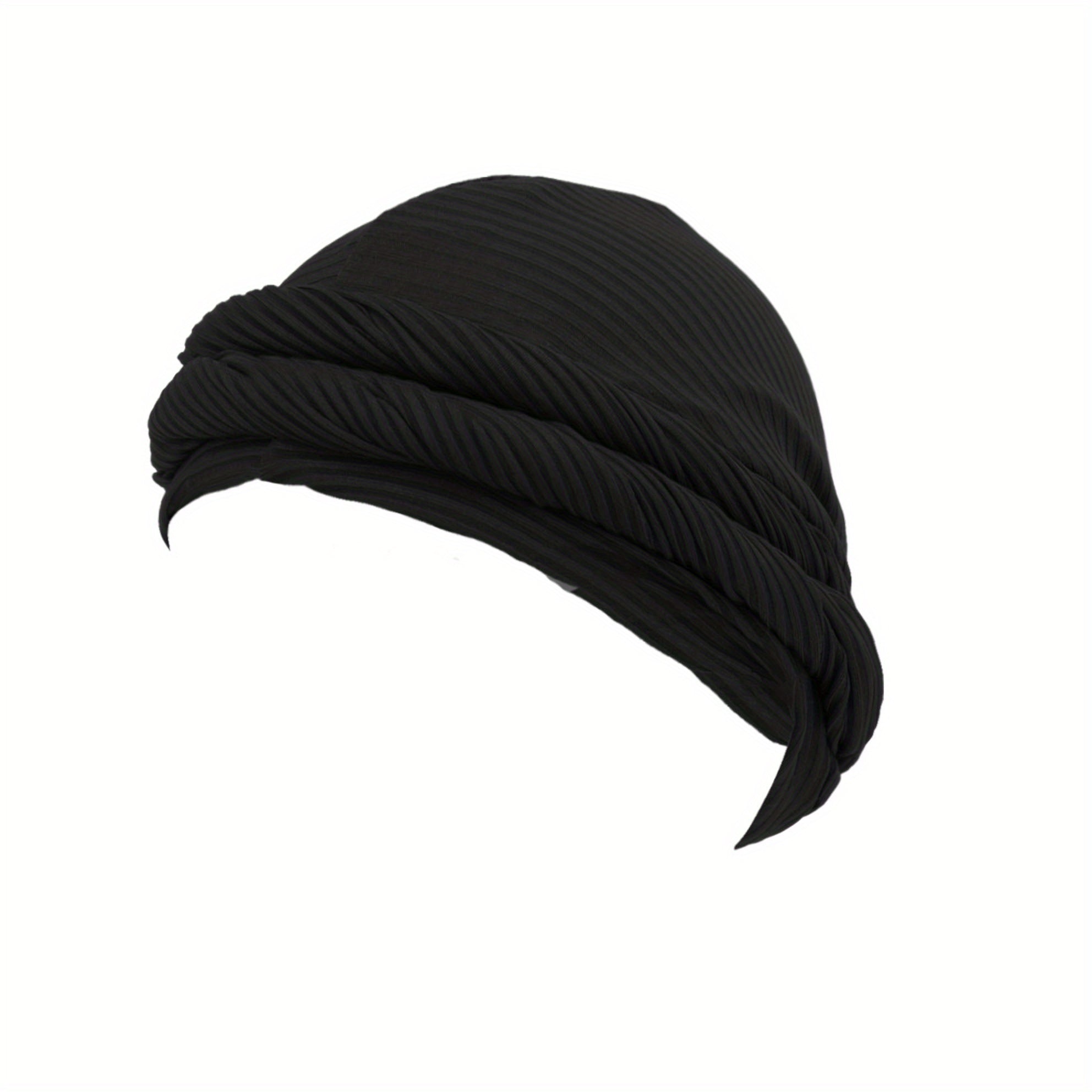 Men's Twisting Cap Pit Strip Button Head Wrap Cap