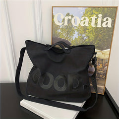 Vintage Vegan Crossbody Bag Large Capacity Shoulder Bag