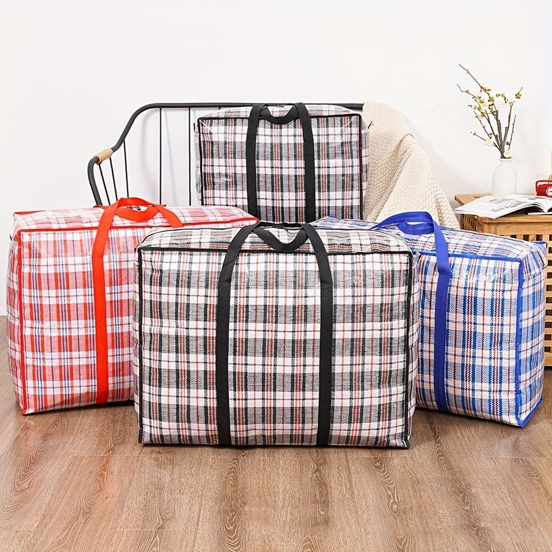 Colorblock Striped Large Capacity Bag Lightweight Reusable