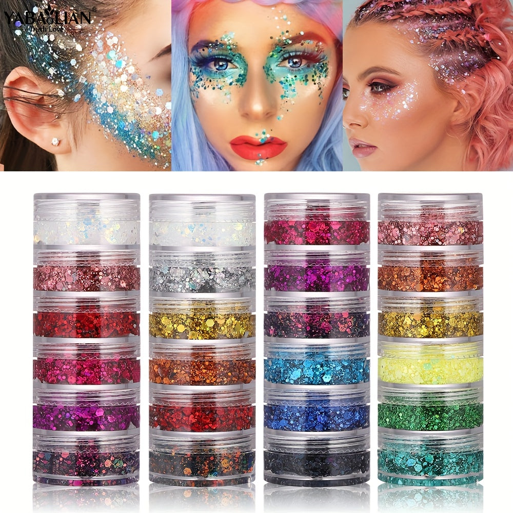 Iridescent Body Glitter - Carnival Makeup