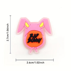 10Pcs Rainbow Horse Shoe Charms Shoe Decoration Cartoon Charms
