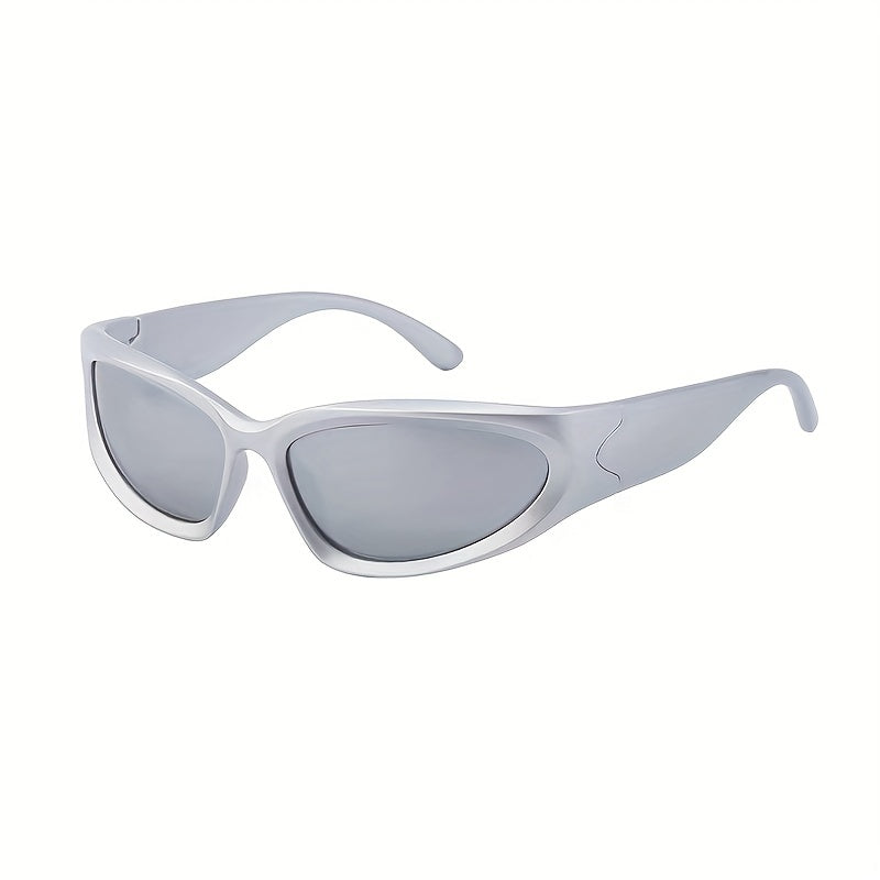 Men's Y2K Style Sports Sunglasses with Glasses Box and Cloth