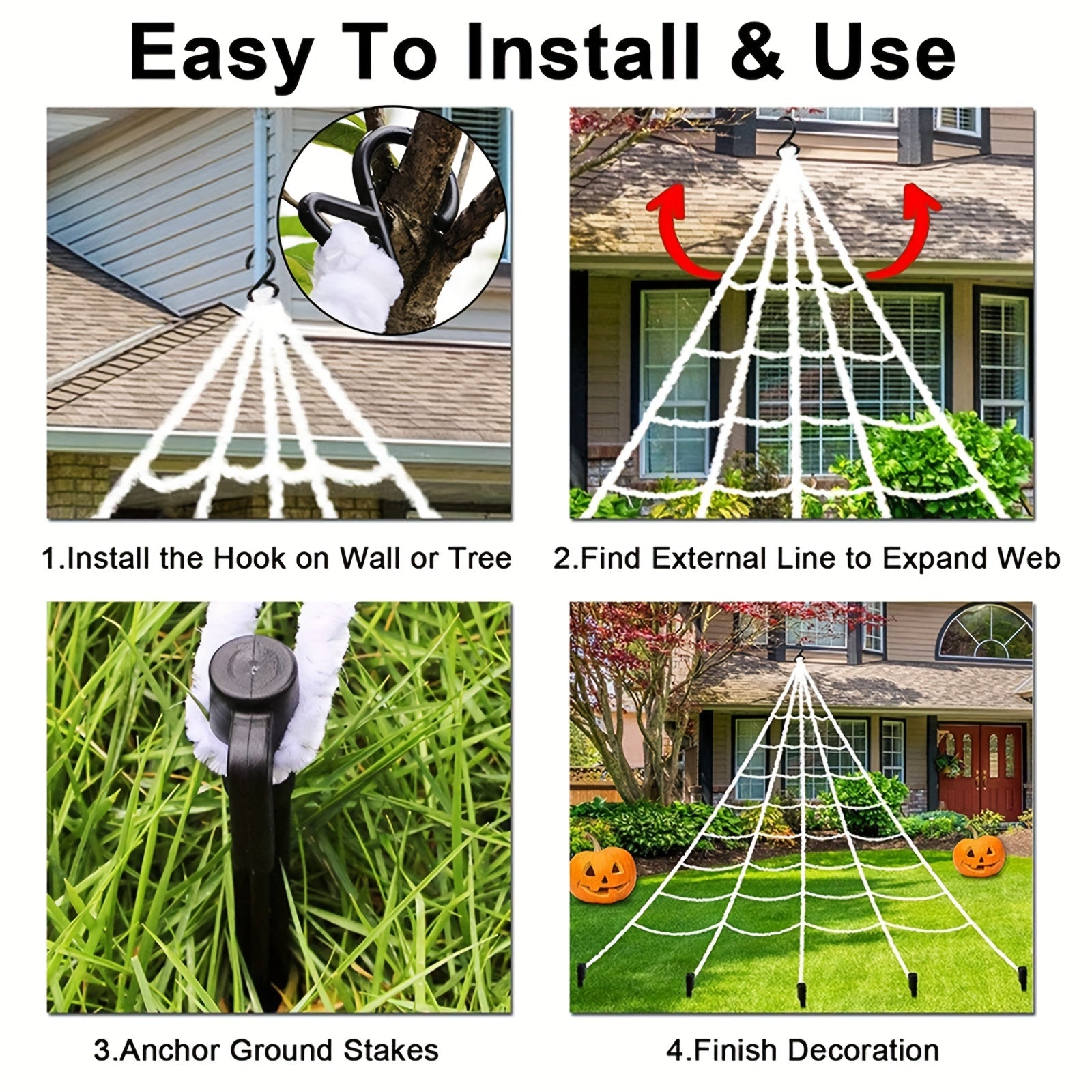 Halloween Spider Triangular Spider Web Chamber Of Secrets Party Props