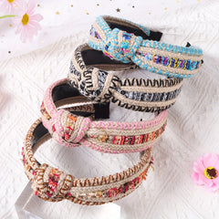 Glitter Sequin Headband Wide Headdress Women Girls