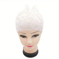 Thin Lace Inner Cap Breathable Hair Net Hat Elastic Turban