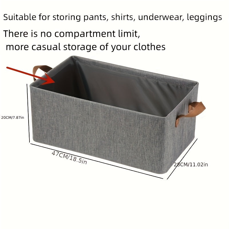 1pc Clothes Storage Box for Pants Sweaters Shirts Underwear Socks