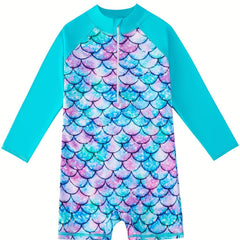 Adorable Girls Mermaid Swimsuit for Pool Fun