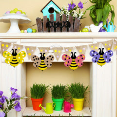 20pcs Bee Wooden Craft Chips for DIY Art Projects Decorative Crafting