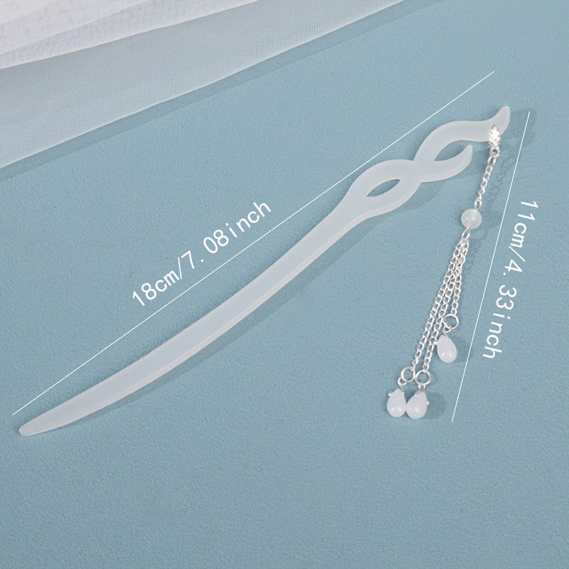 Classic Hair Pin Sticks Acetic Acid Tassel for Women