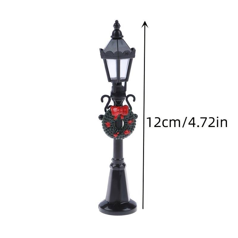 Mini Christmas Street Lamp Dollhouse Decoration
