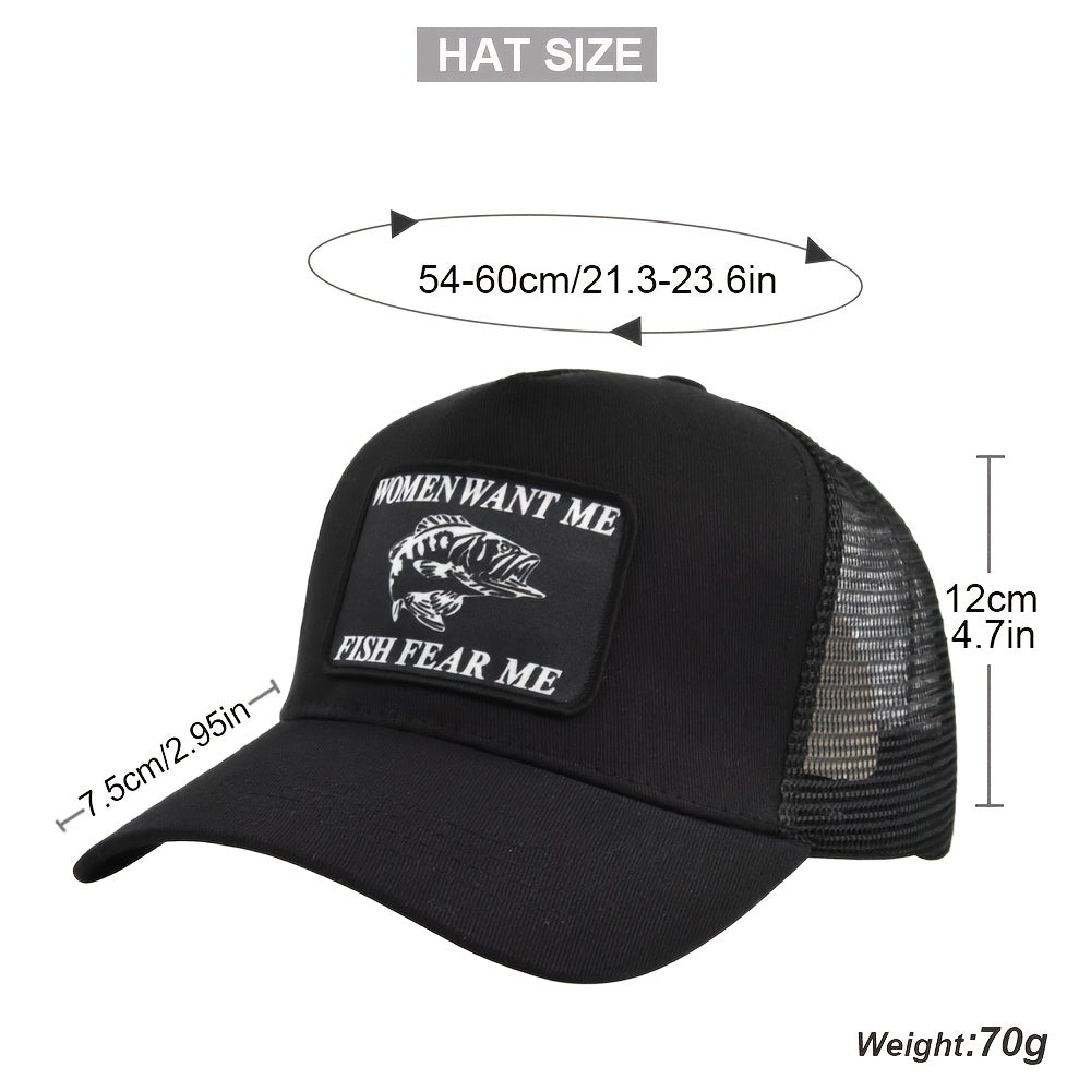 Mesh Baseball Cap Trucker Sun Hat Fishing Baseball Cap