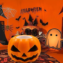 Halloween Pumpkin Ghost Squeeze Toy - Stress Relief Ball for Kids and Adults