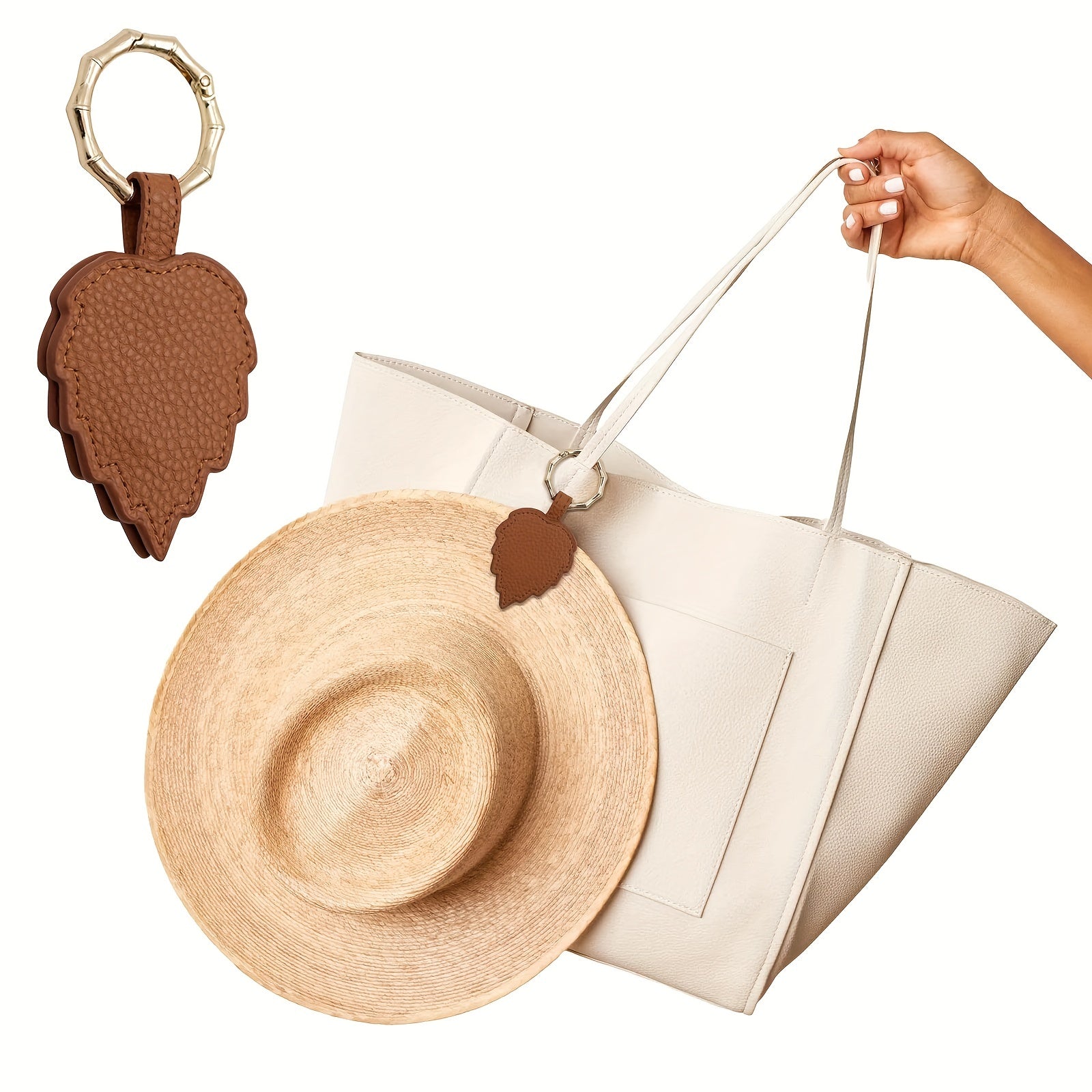 1 Pc Leaf Hat Clip Magnetic Lightweight Travel Accessories