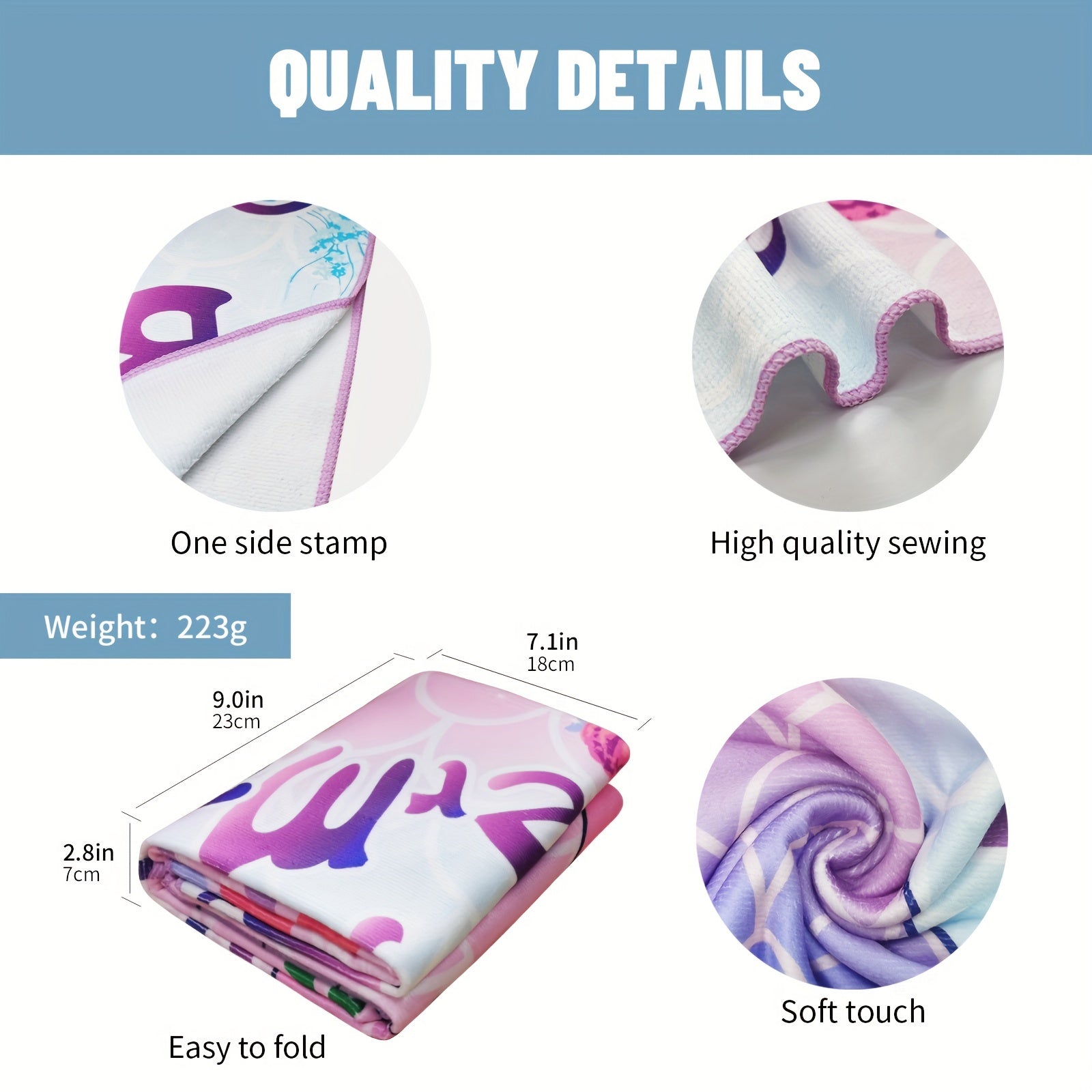Quick Drying Swim Towel Soft Oversized 27.5 x 55 Absorbent Beach Camping Gym