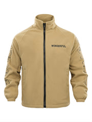 Men's Polar Fleece Stand Collar Jacket