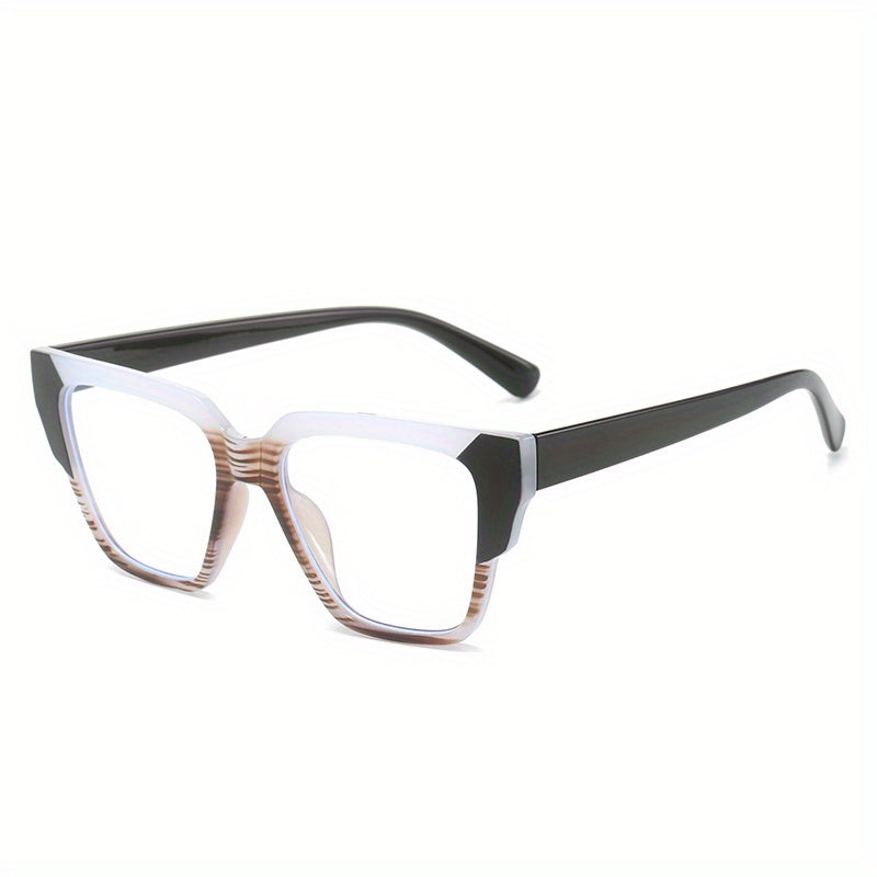 Tortoiseshell Square Clear Lens Computer Glasses for Men Women