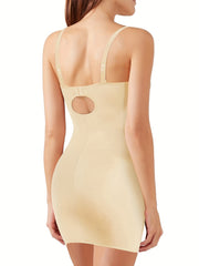 SCARBORO Full Slip Shapewear Smooth Tummy Control Backless Sling Dress