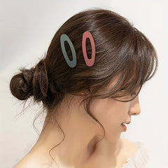 10pcs Solid Hair Clip Acrylic Barrette Headwear Hair Styling Accessories