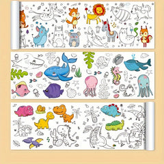 Cm Students' Drawing Scroll Coloring Paper Roll Sticky DIY Painting Drawing