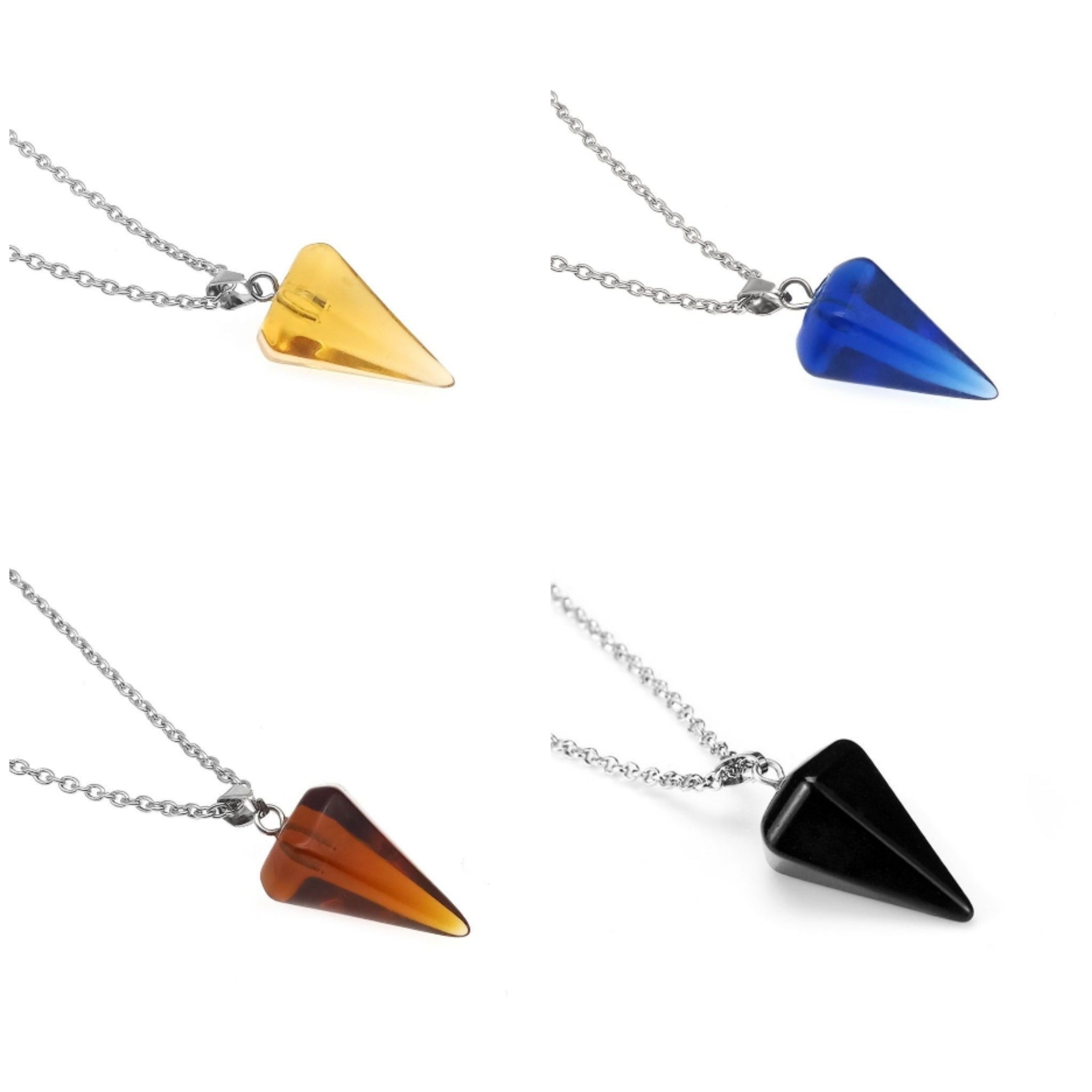 Hexagonal Crystal Pendant Necklace
