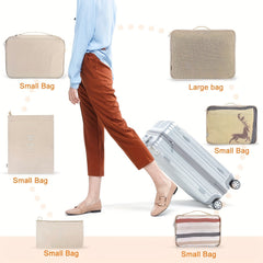 6 Pcs Travel Storage Bag Dustproof Lightweight Foldable Versatile Outdoor Bag